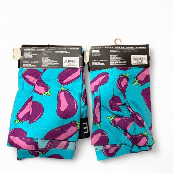 American Eagle Outfitters Eggplant Print Boxers -SET OF TWO- SIZE M NWT - Picture 2 of 4